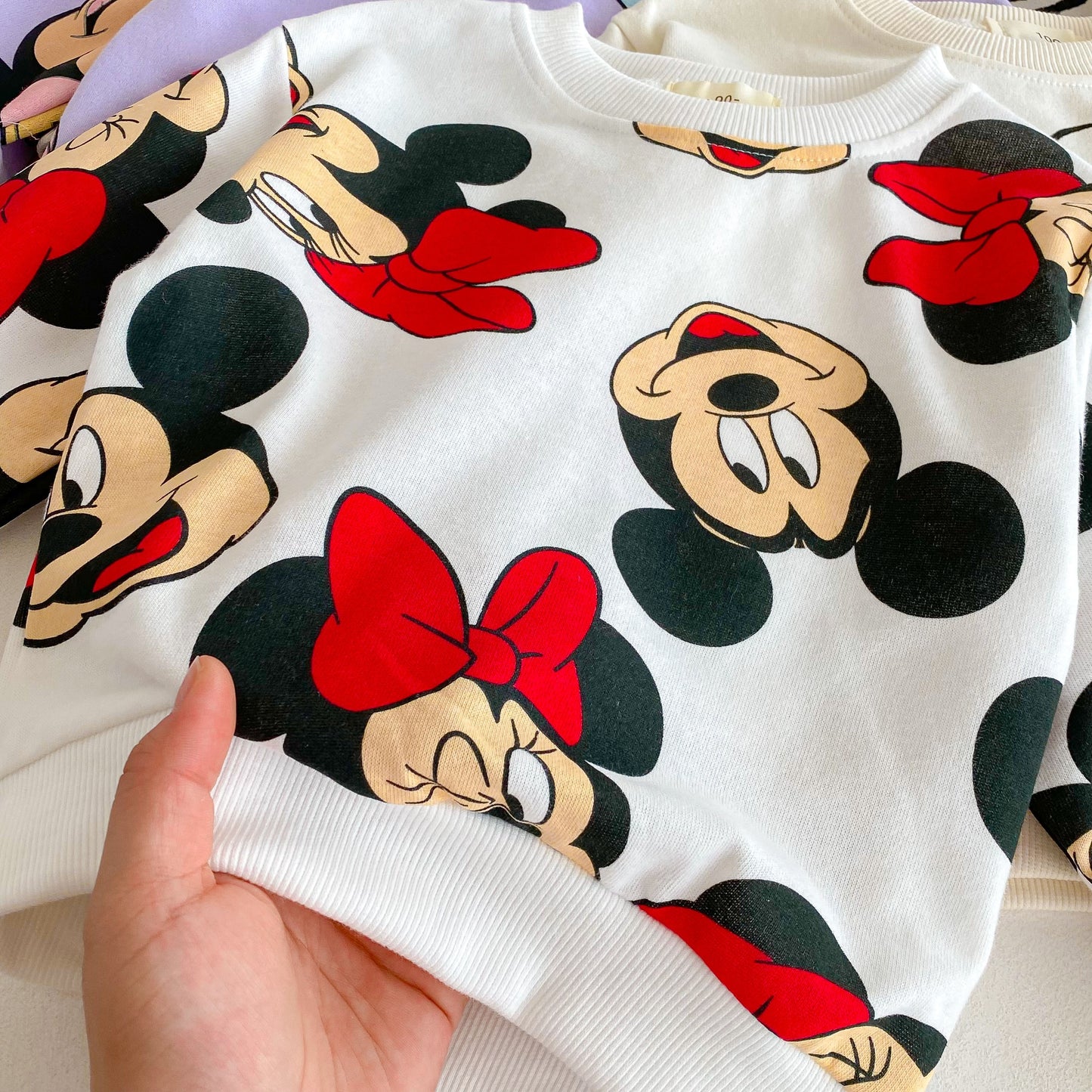 Cotton Sweatshirt and Pants Set