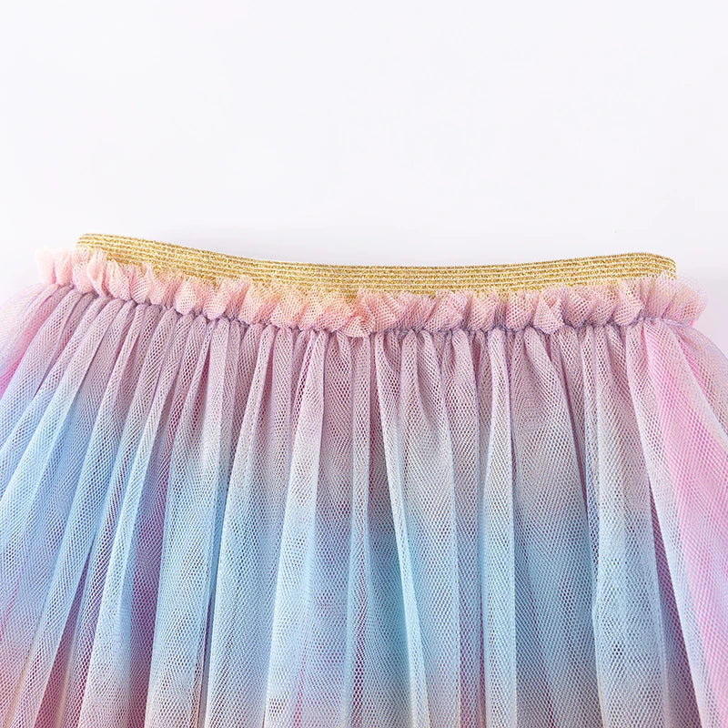 Summer Tracksuit 100% Cotton Rainbow T-Shirt & Skirt Set