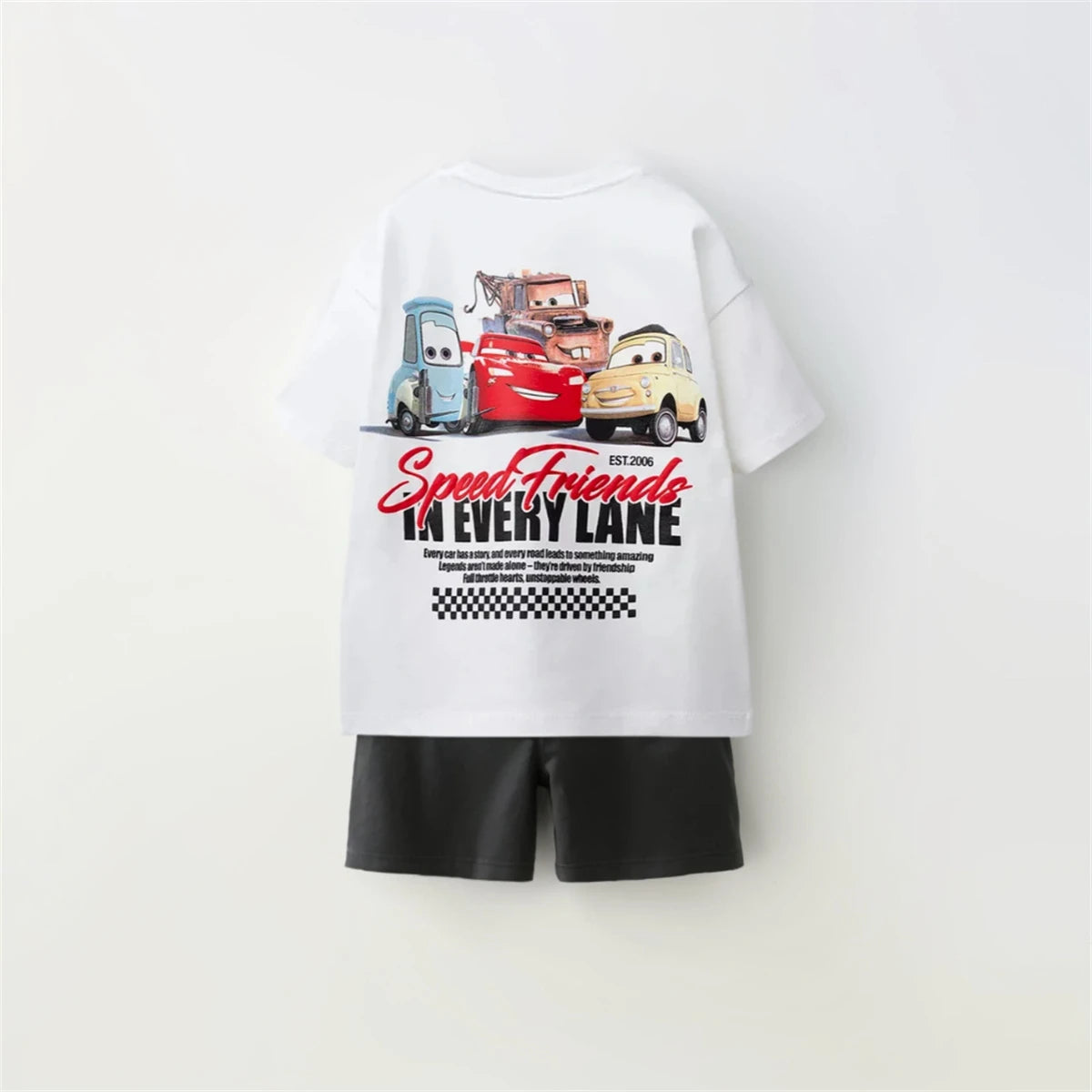 Cartoon T-Shirt and Shorts Set