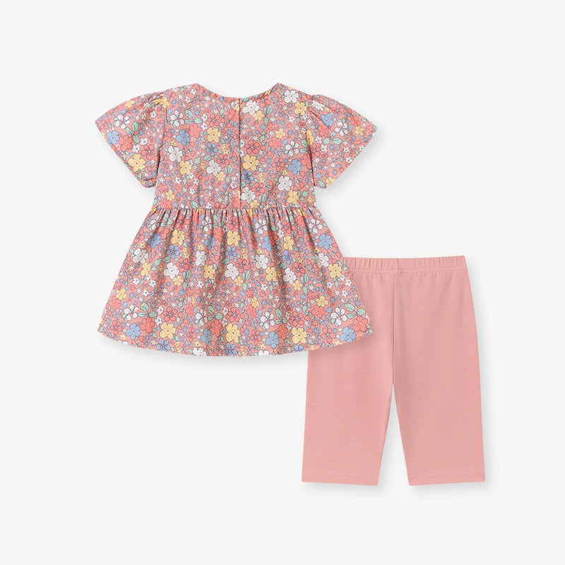 Summer 100% Cotton Rabbit T-Shirt & Shorts Set