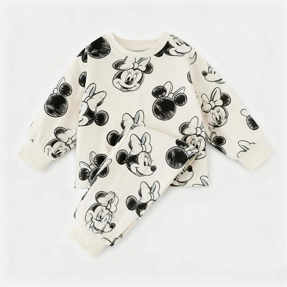 Cotton Sweatshirt and Pants Set