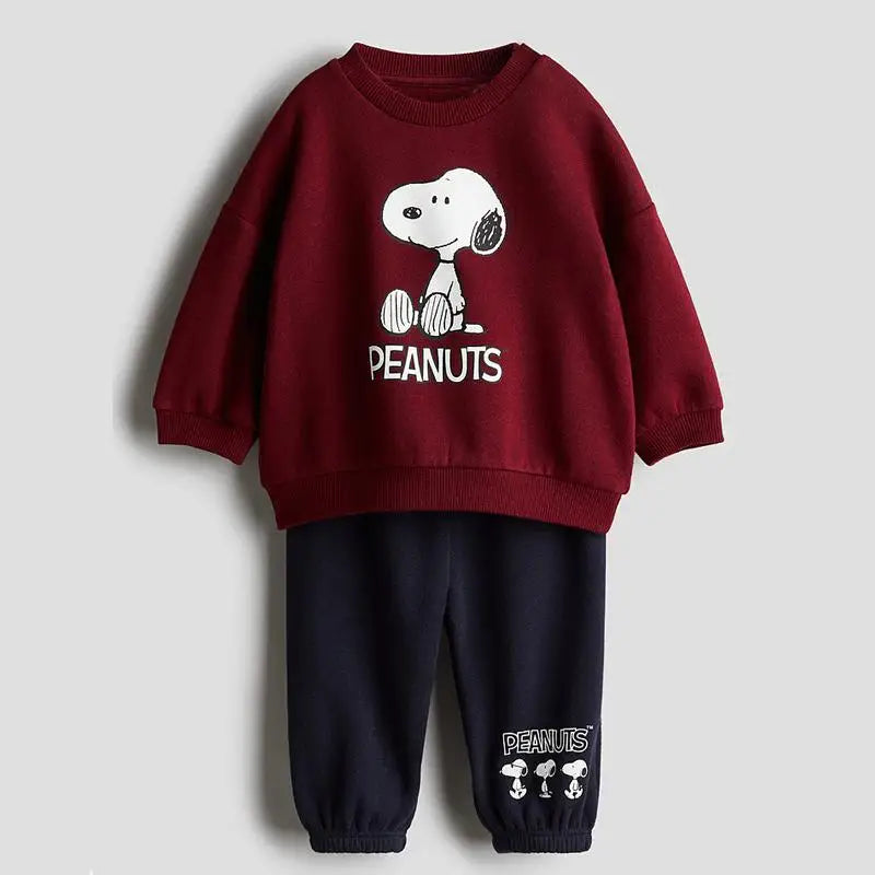 Cotton Sweatshirt and Pants Set