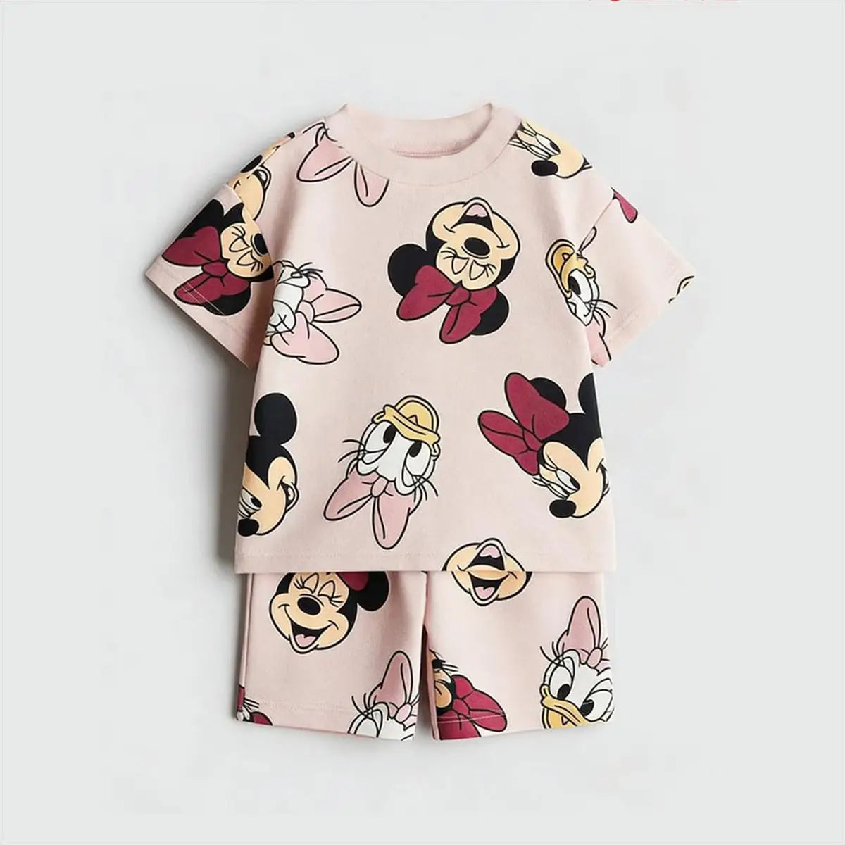 Cartoon T-Shirt and Shorts Set