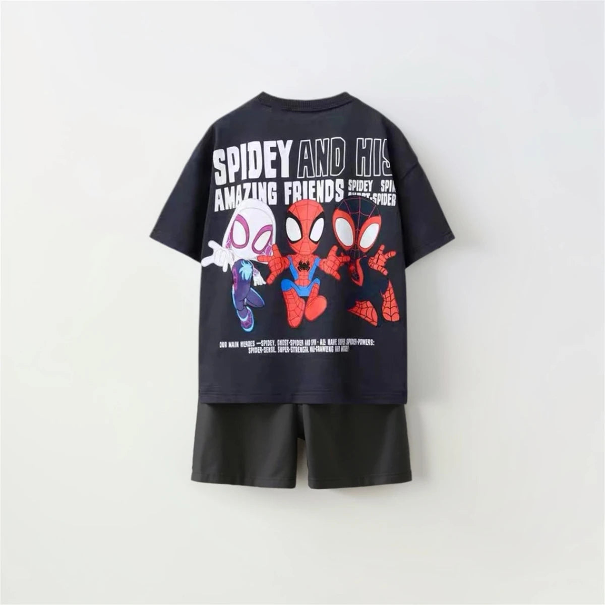 Cartoon T-Shirt and Shorts Set