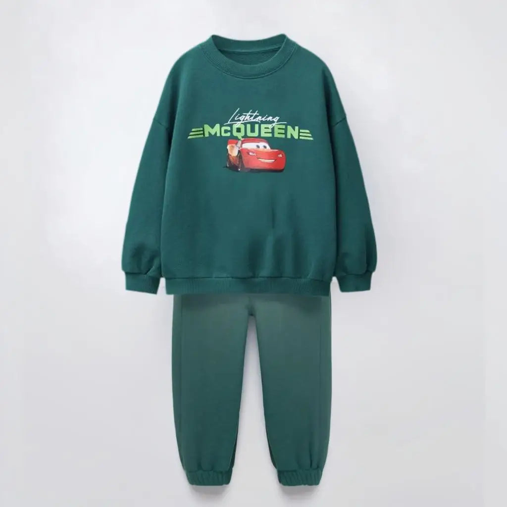 Cotton Sweatshirt and Pants Set