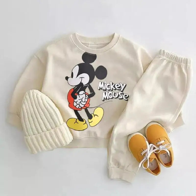 Cotton Sweatshirt and Pants Set