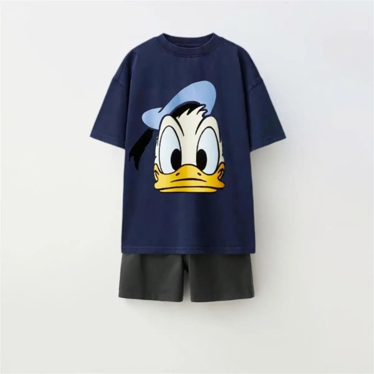 Cartoon T-Shirt and Shorts Set
