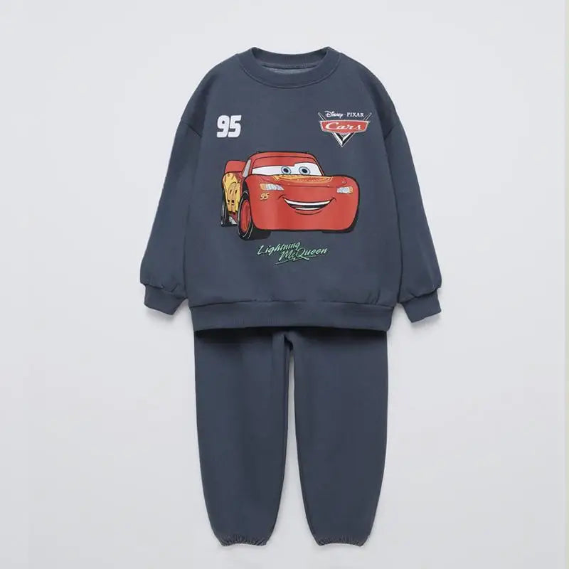 Cotton Sweatshirt and Pants Set