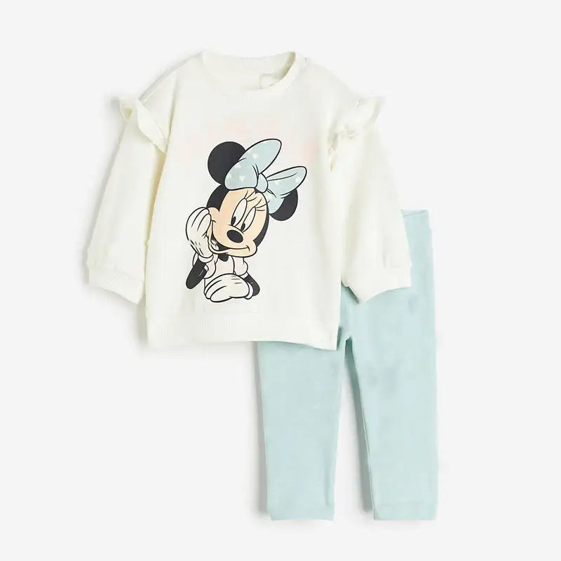 Cotton Sweatshirt and Pants Set