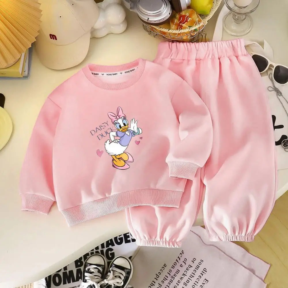 Cotton Sweatshirt and Pants Set