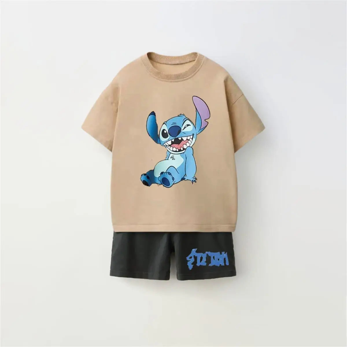 Cartoon T-Shirt and Shorts Set