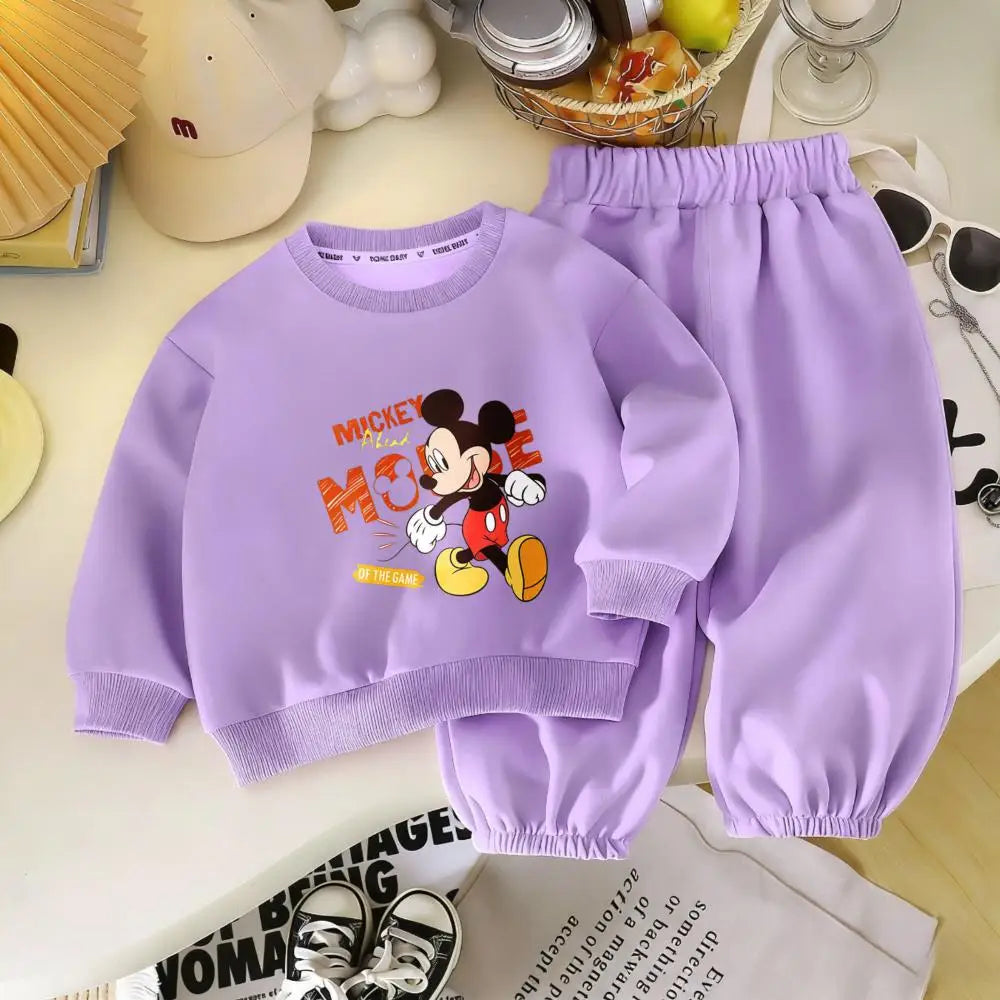Cotton Sweatshirt and Pants Set