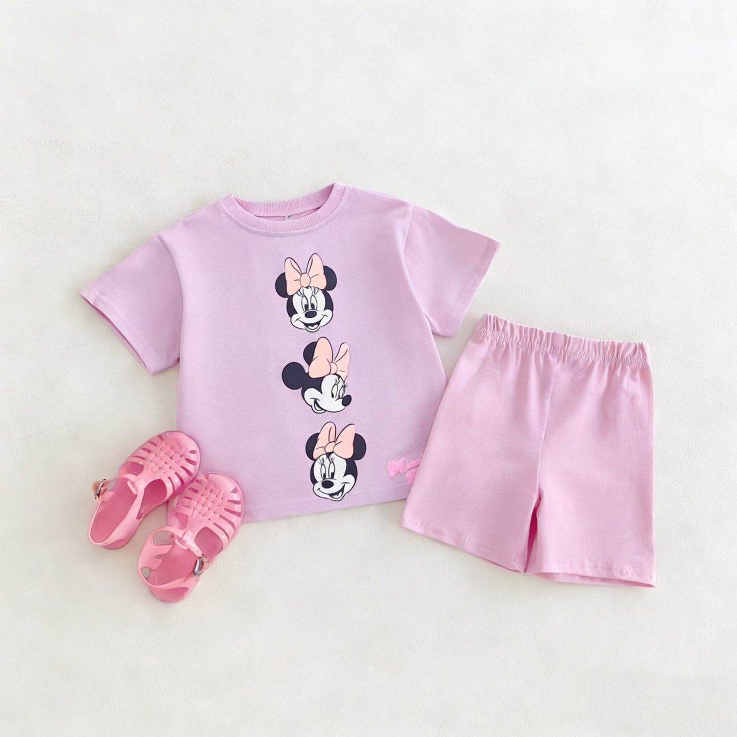 Cartoon T-Shirt and Shorts Set