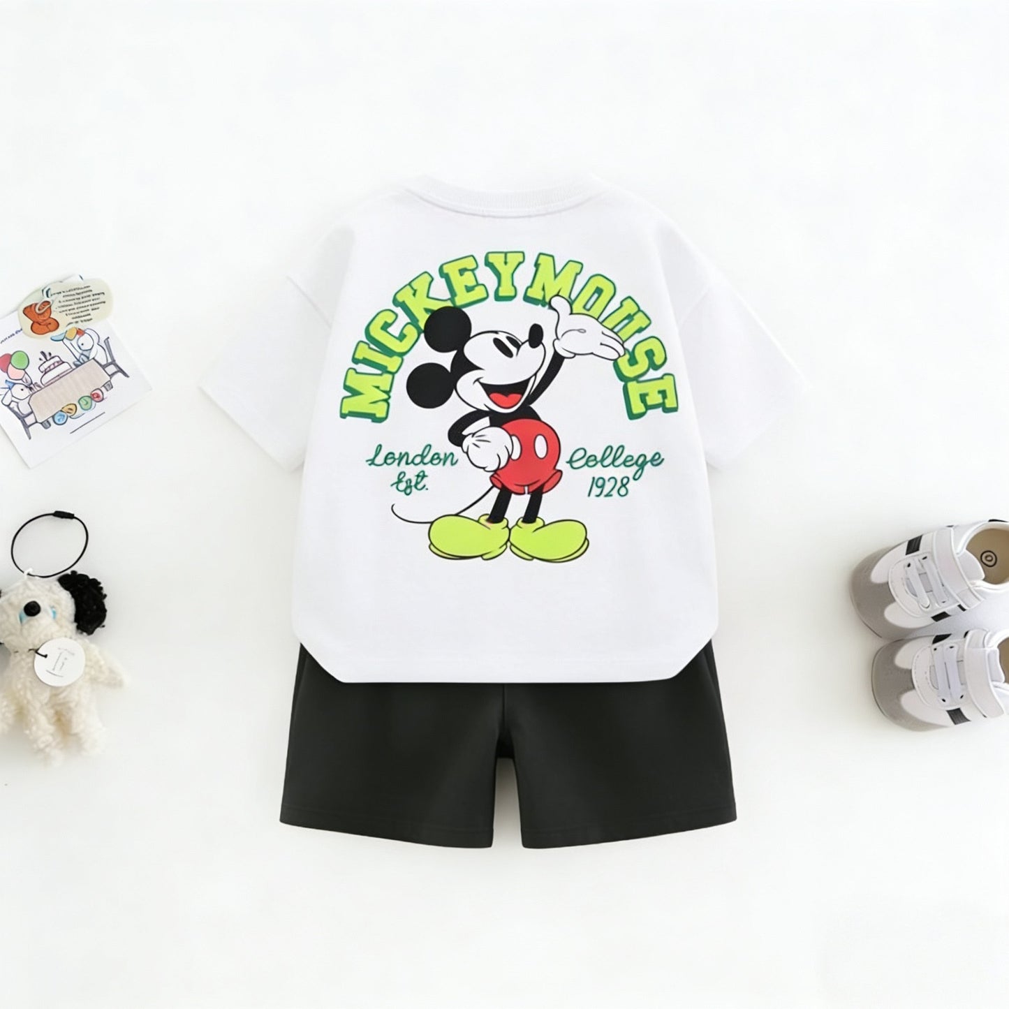 Cartoon T-Shirt and Shorts Set