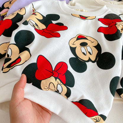 Cotton Sweatshirt and Pants Set