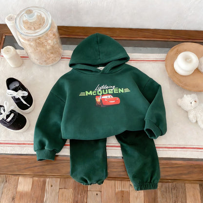 Cotton Sweatshirt and Pants Set