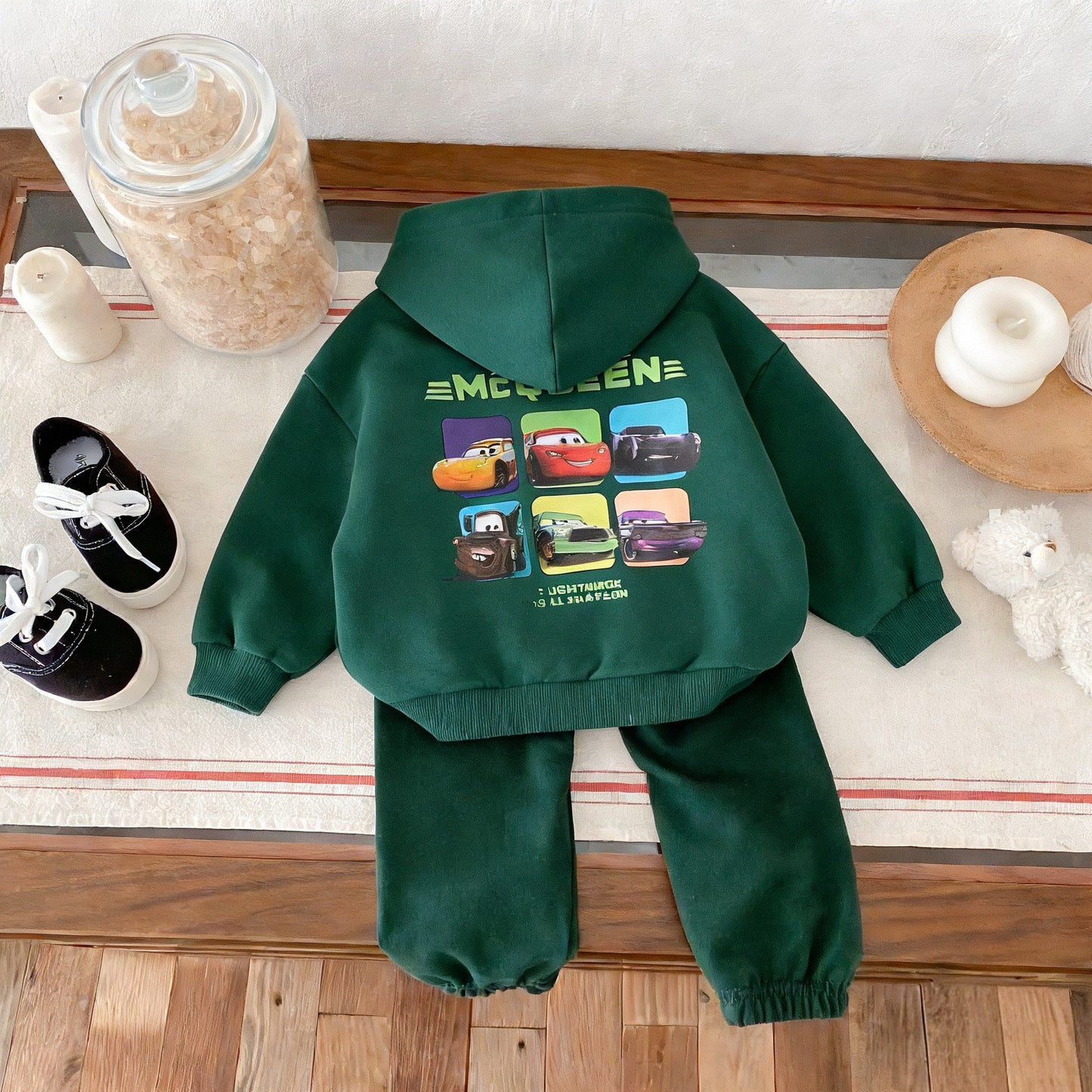 Cotton Sweatshirt and Pants Set