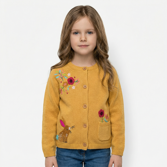 Soft and Comfort Cotton Embroidered Cardigan