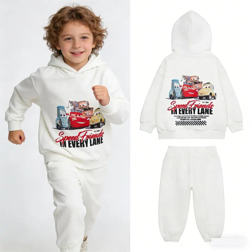 Cotton Sweatshirt and Pants Set