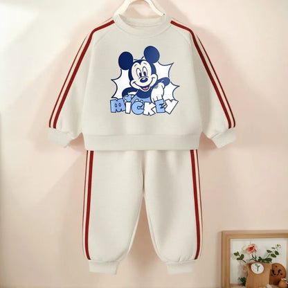 Cotton Sweatshirt and Pants Set