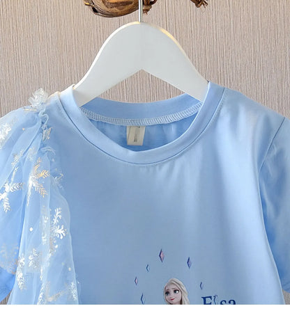 Princess Elsa Tulle Detail Dress