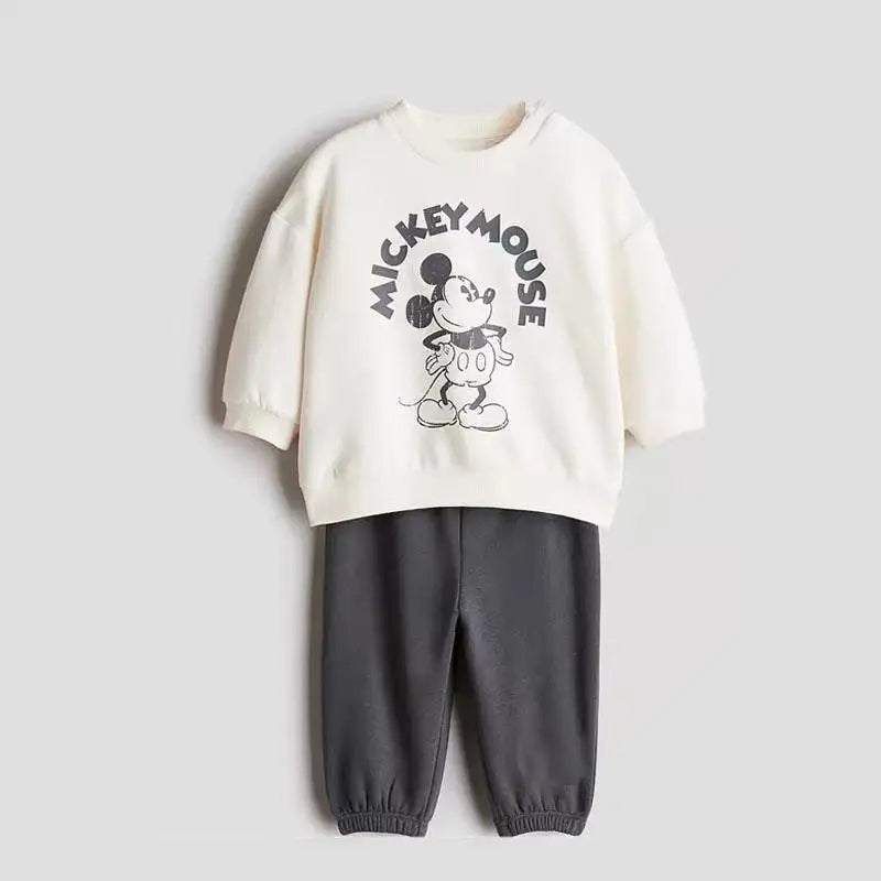 Cotton Sweatshirt and Pants Set