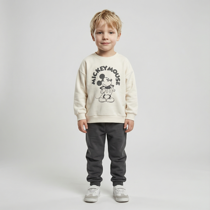 Cotton Sweatshirt and Pants Set