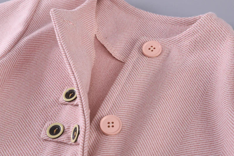Children’s Elegant Jacket & Pants Set with Textured Fabric