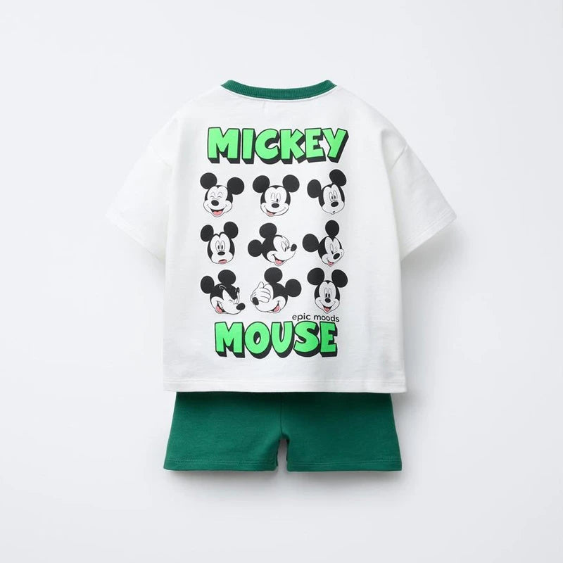 Cartoon T-Shirt and Shorts Set