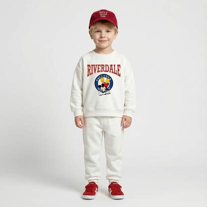 Cotton Sweatshirt and Pants Set