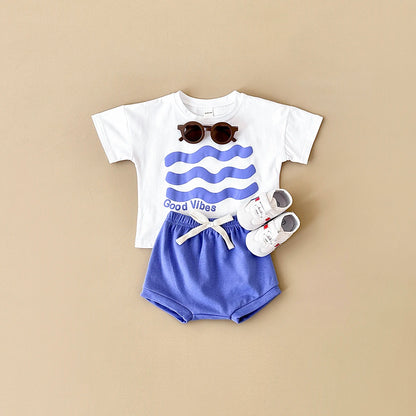 Cartoon T-Shirt and Shorts Set