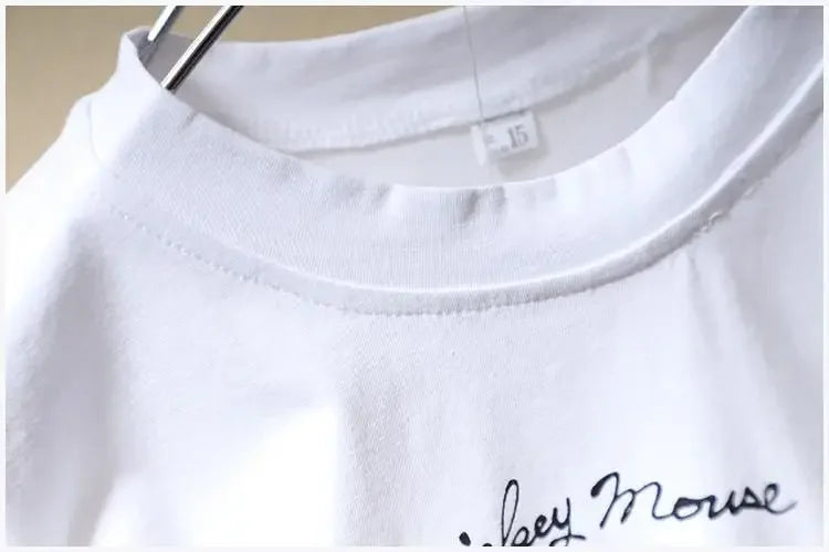 Mickey Mouse T-shirt & Jeans Shorts Set