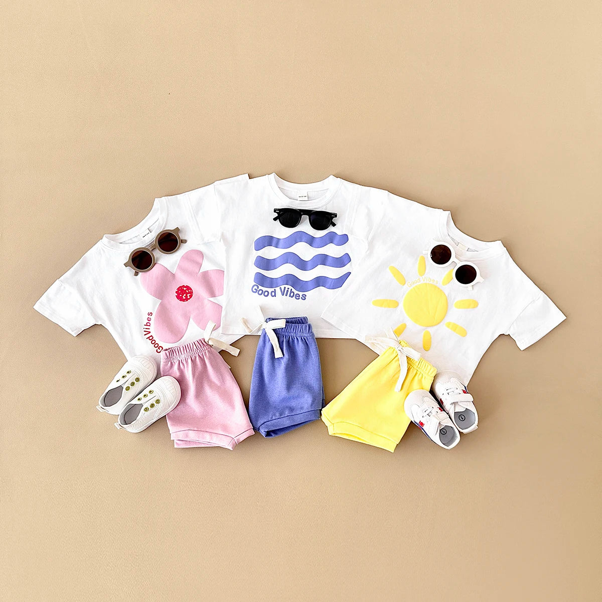 Cartoon T-Shirt and Shorts Set