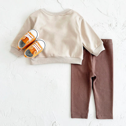 Cozy Two-Piece Outfit Set – Soft Top & Matching Bottoms