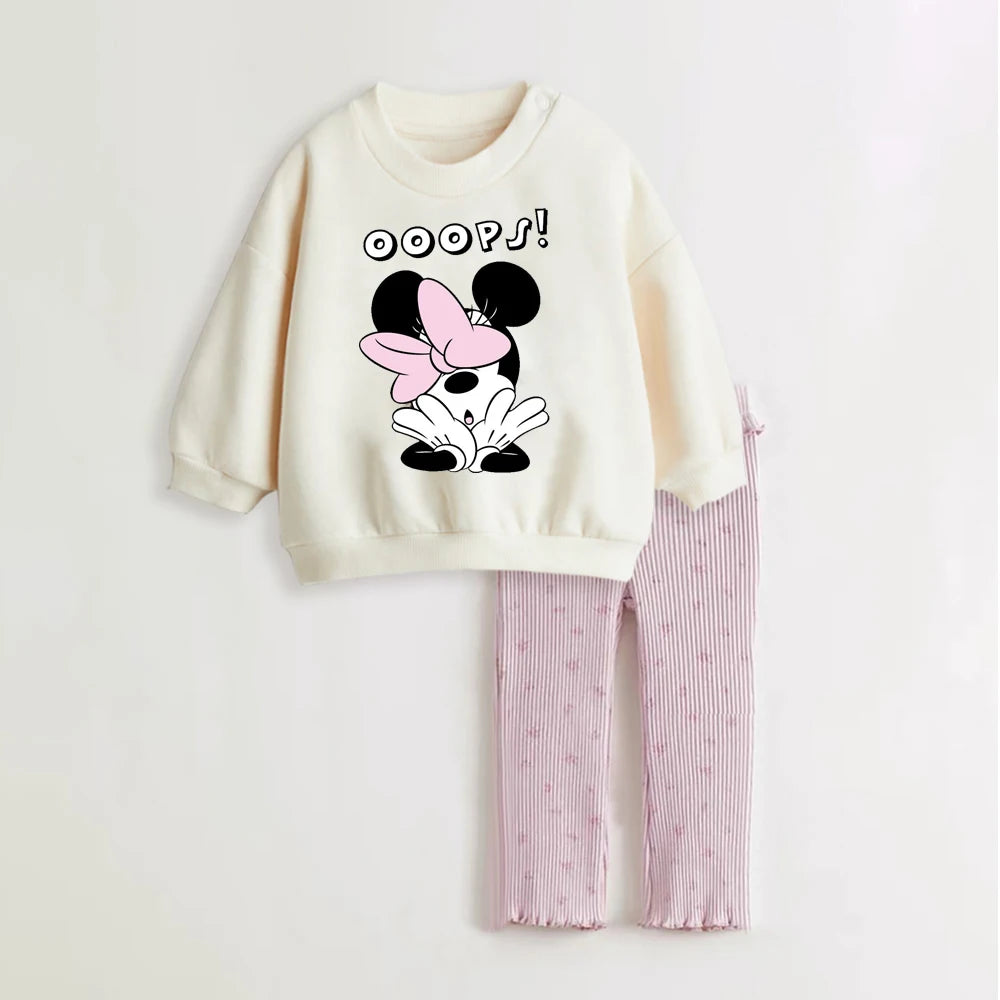 Cotton Sweatshirt and Pants Set