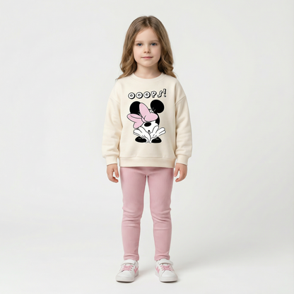Cotton Sweatshirt and Pants Set