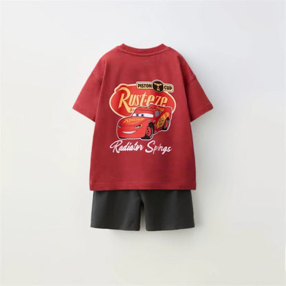 Cartoon T-Shirt and Shorts Set