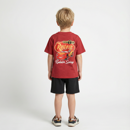 Cartoon T-Shirt and Shorts Set