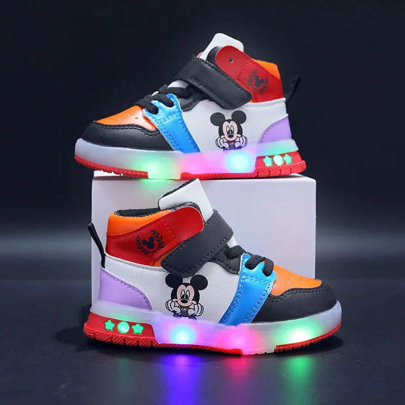 Minnie & Mickey Mouse LED Sneakers