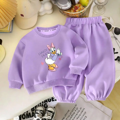 Cotton Sweatshirt and Pants Set