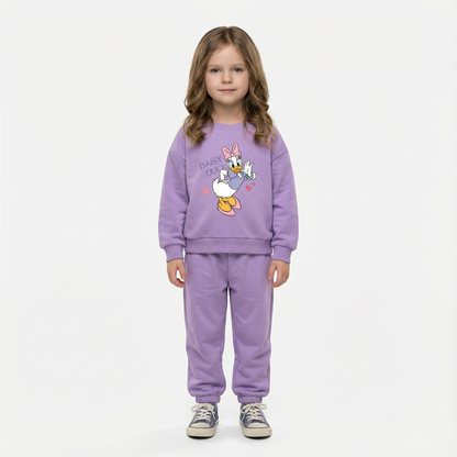 Cotton Sweatshirt and Pants Set