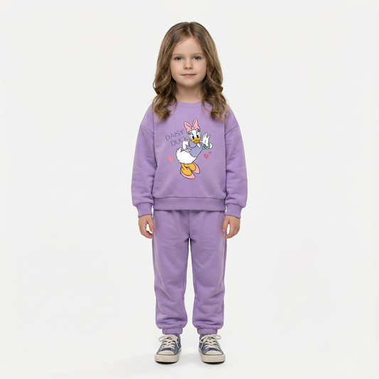 Cotton Sweatshirt and Pants Set