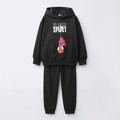 Cotton Sweatshirt and Pants Set