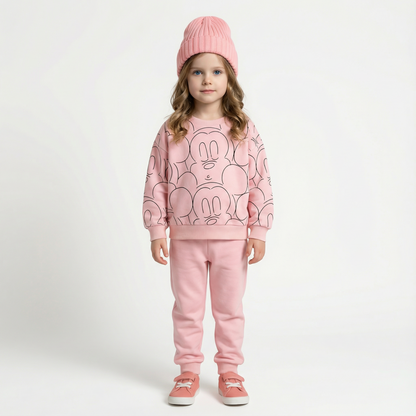 Cotton Sweatshirt and Pants Set