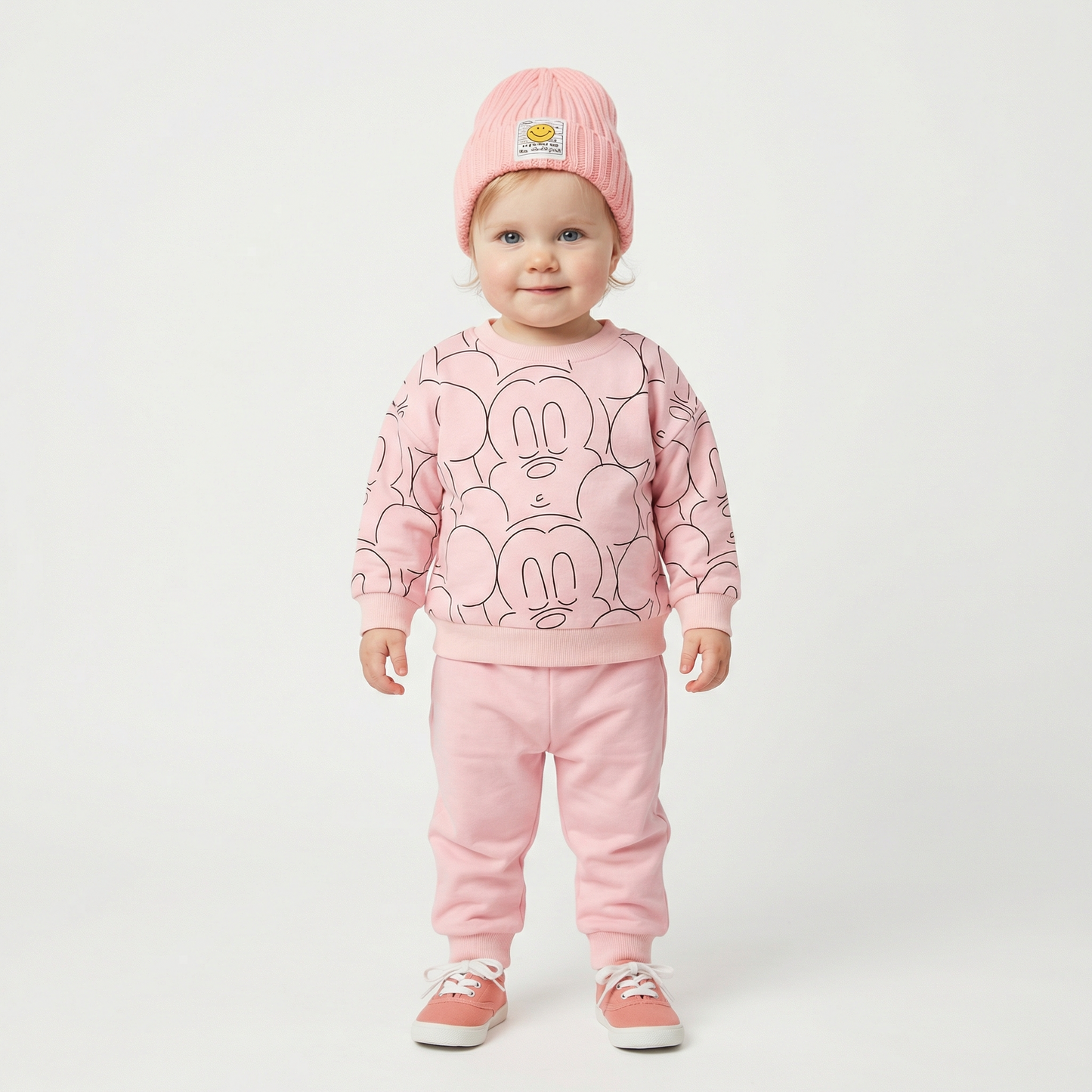 Cotton Sweatshirt and Pants Set