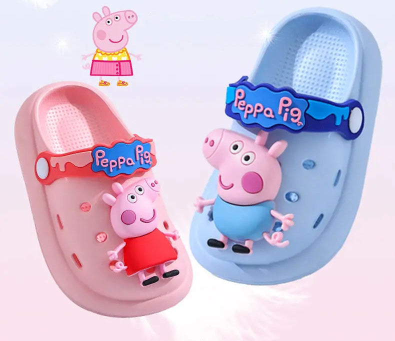 Lightweight, Breathable & Non-Slip Peppa & George Pig Summer Slippers