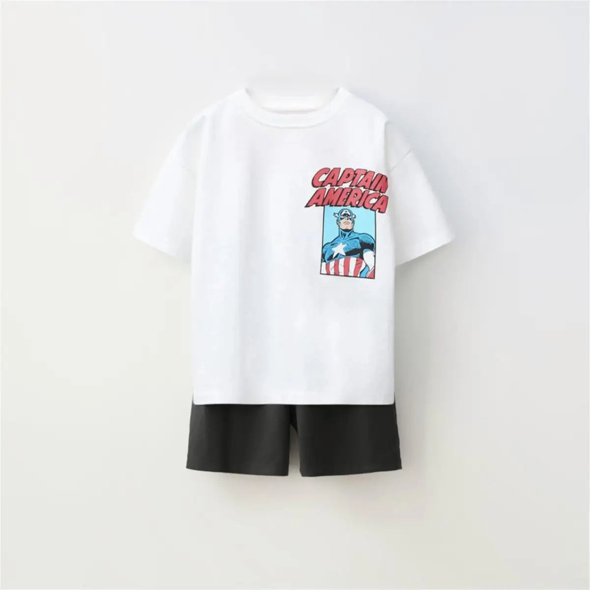 Cartoon T-Shirt and Shorts Set