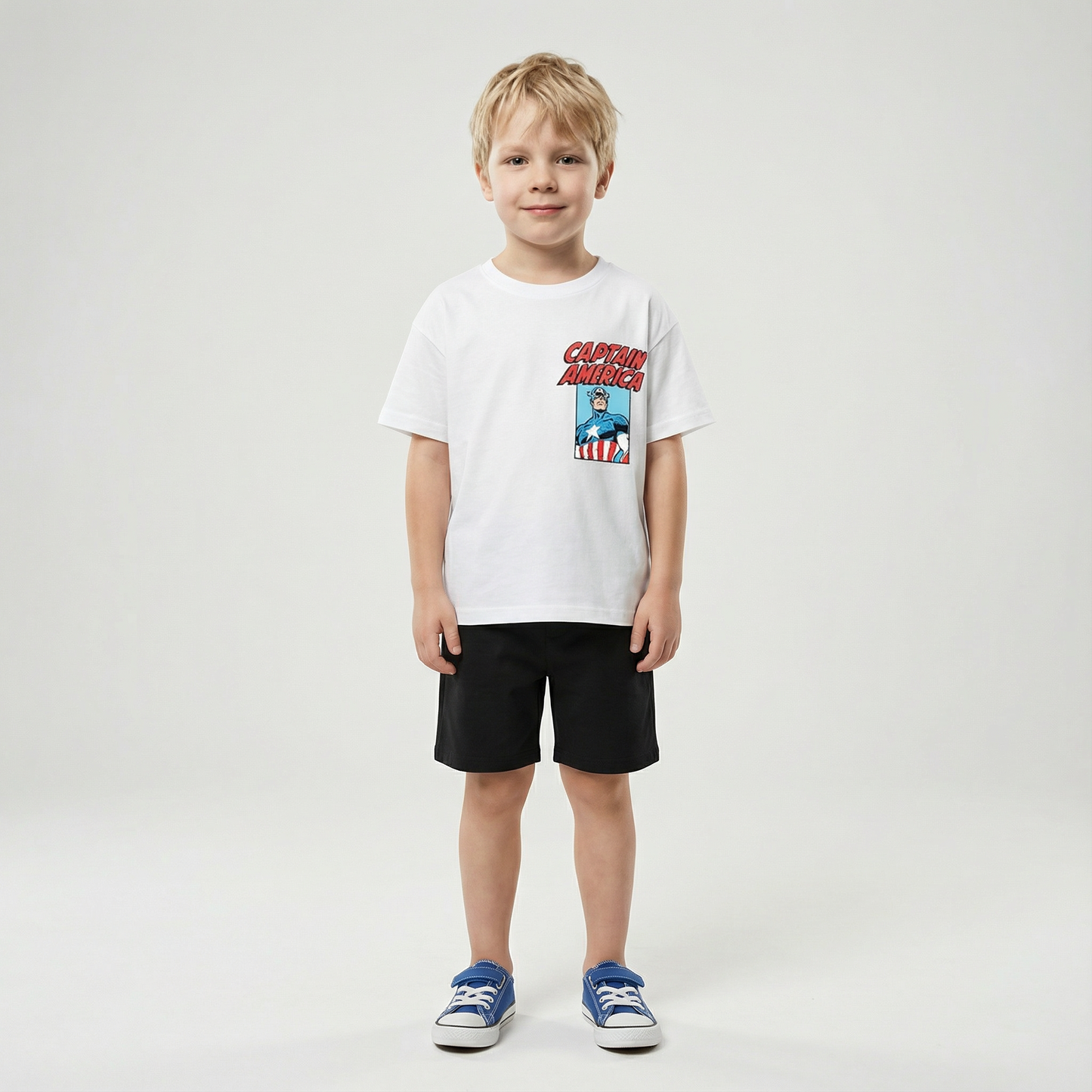 Cartoon T-Shirt and Shorts Set