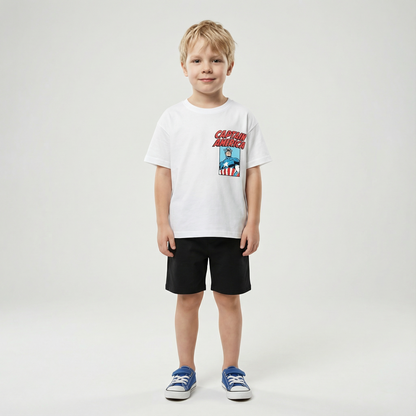 Cartoon T-Shirt and Shorts Set