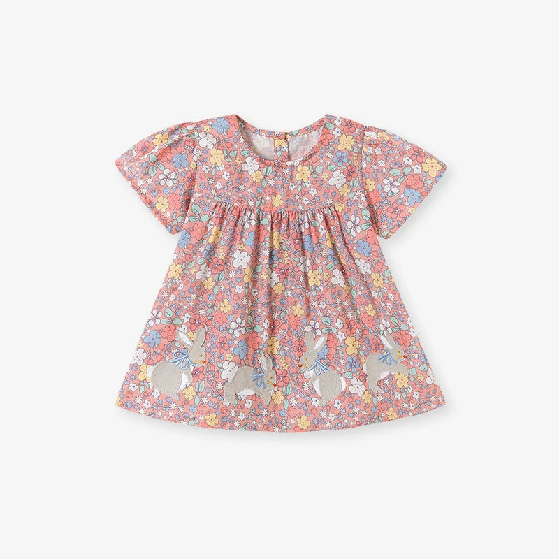 Summer 100% Cotton Rabbit T-Shirt & Shorts Set